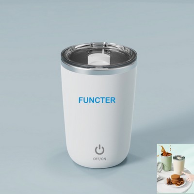 12 Oz. Stainless Steel Coffee Automatic Stirring Cup Coffee Mug