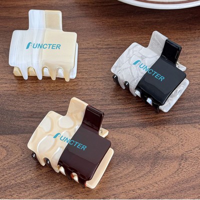 1.7" L Small Multi-Color Acetate Hair Clip Hair Claw