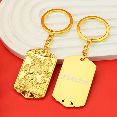 2026 Year of the Horse Rotatable Fortune Keychain