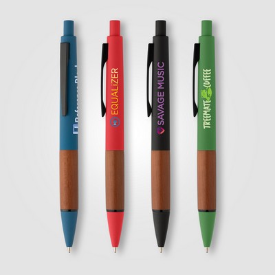 Tide Recycled Plastic Wood Grip Pen - Full-Color Inkjet