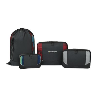 American Tourister® Zoom Turbo 4 Piece Packing Cube Set - Black