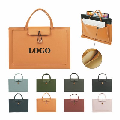 Leather Laptop Briefcase