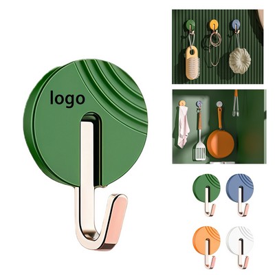 Stainless Steel & ABS Self-Adhesive Wall Hook (Strong Hold, No-Drill Install)