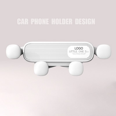 Gravity Car Phone Holder Universal Air Vent Navigation Mount One-Handed Operation Auto-Lock