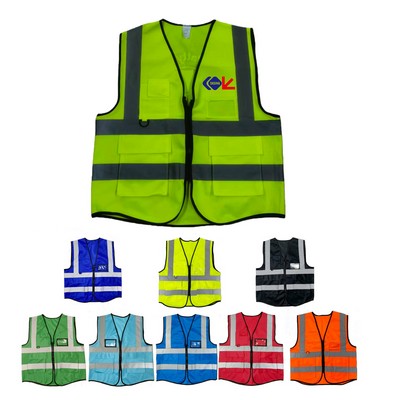 Mesh Breathable Reflective Adult Safety Vest