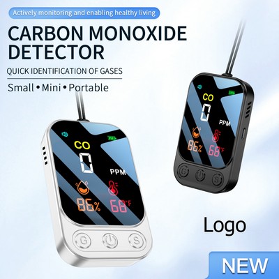 Portable Carbon Monoxide Detectors, 3" 1 CO Monitor Battery Operated 1000 mAh