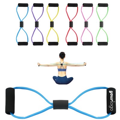 TPE Figure Eight Resistance Band For Yoga And Stretching