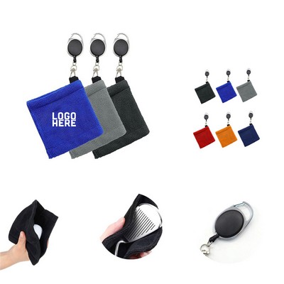 Golf Towel with Retractable Clip