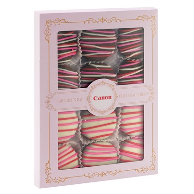 Luxe Sweetheart Chocolate Oreo® Gift Sets - 12 Piece - Valentine's Day Drizzle