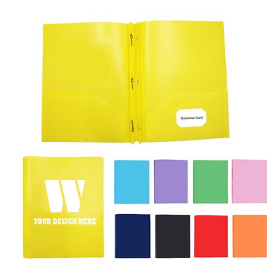 Heavy Duty Plastic File Folder with Pockets