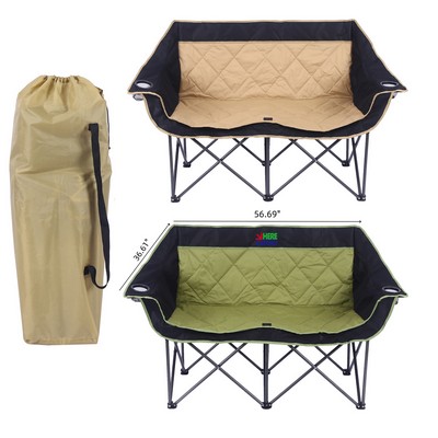 2 Person Fully Padded Camping Chair