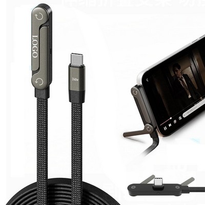 Invisible Stand Charging Cable 240w Stand Fast Charging Cable