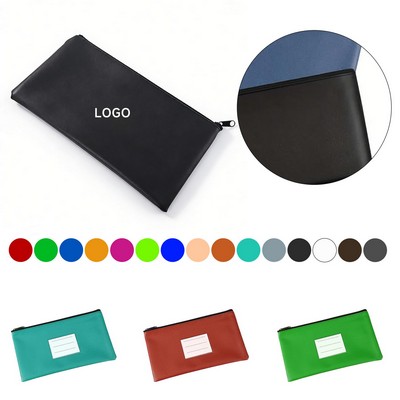 Zippered Security Deposit Bag Safe Document Cash Storage