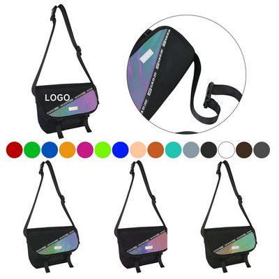Messenger Bag with Reflective Single Shoulder Strap