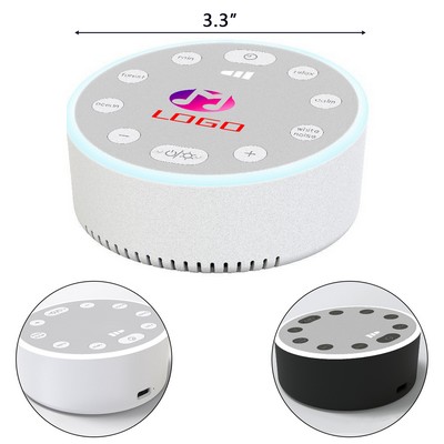 Rechargeable White Noise Sleep Machine with Night Light
