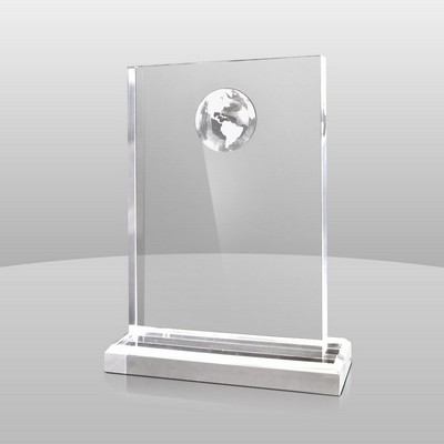 Clear Globe Award (7"x5"x2")