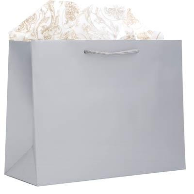 Textured Matte Laminated Eurotote Bag (13"x5"x10")