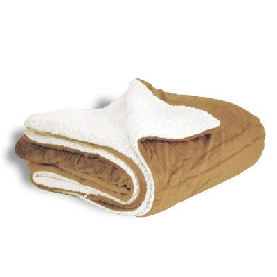 Camel Tan Sherpa Blanket