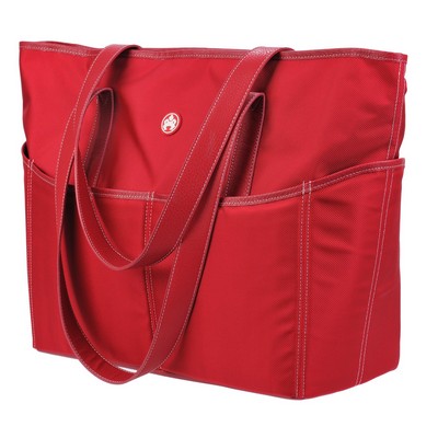Red/White Tote Bag - Large