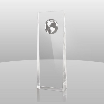 Wedge Award Globe (8"x3"x1 3/4")