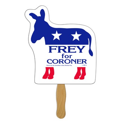 Donkey Hand Fan Full Color (1 Side)
