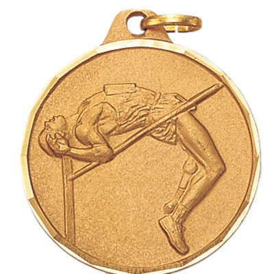 E Series Die Struck Track & Field Male High Jump Medal