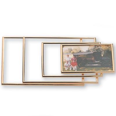 Gold or Silver Edge Acrylic Frame (8½" x 11" Photo)