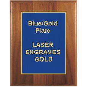 Cherry Plaque 10-1/2" x 13" - Blue/Gold 8-1/2" x 11" Designer Plate
