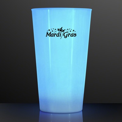 16 Oz. LED Blue Glow Cup for Party Drinks - PRINTED