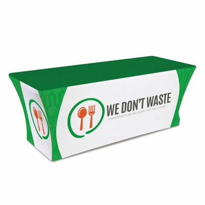 TruFit Stretch Fabric, Table Throw, Full-Color, Dye-Sublimation 6'L