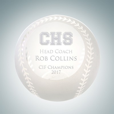 Slanted Face Frosted Baseball