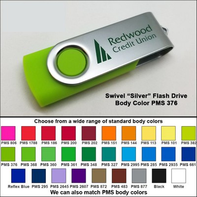 Swivel Flash Drive - 32 GB Memory - Body PMS 376