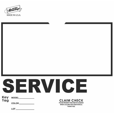 Service Department Hang Tags Plus (Blank)