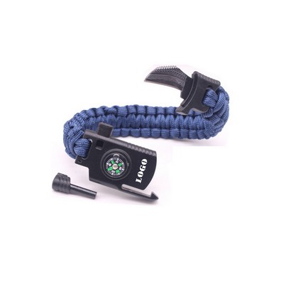 Tactical Survival Bracelet With Multitool Functions