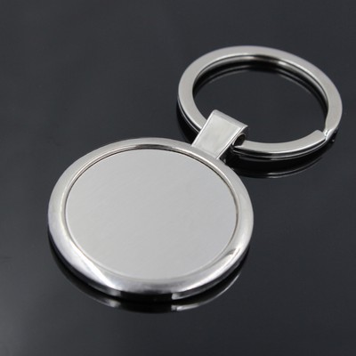 Round Shape Metal Keychain