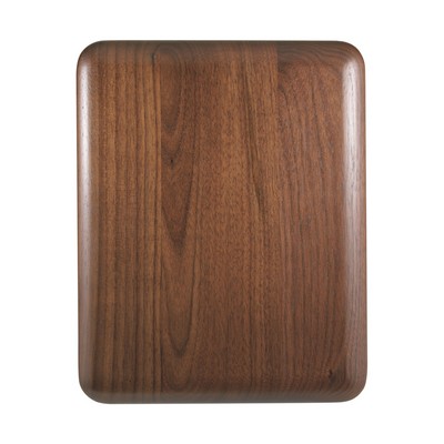 10½" x 13" Elliptical Edge Round Corner Genuine Walnut Plaque