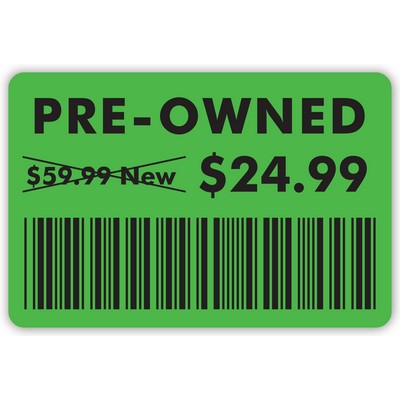 FasTurn® 4-Color Process Rectangle Label (1¼" x 2")