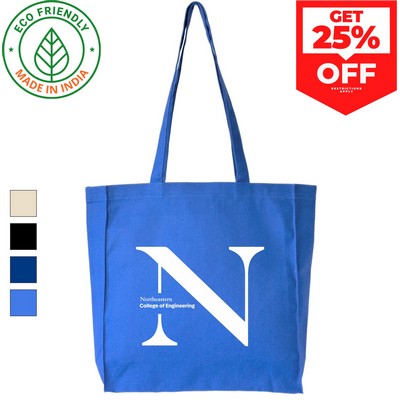 Promotional Eco Friendly Royal Blue Canvas Grocery Tote