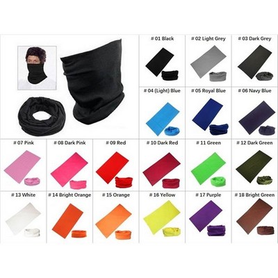 Multi-Functional Seamless Headbuff/Neck Gaiter