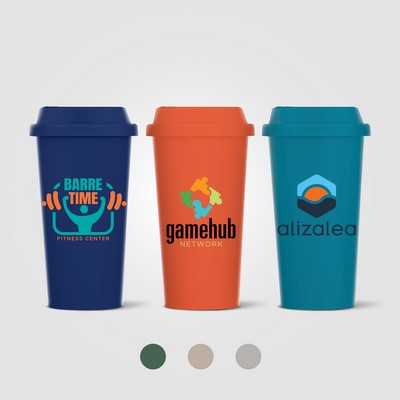 Costa Rica - 16 oz. Wheat Plastic Tumbler - Full-Color Inkjet