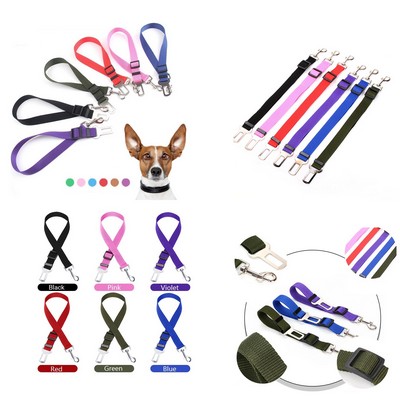 Adjustable Pet Dog Cat Car Seat Belt Safety Leads Vehicle Seatbelt Harness