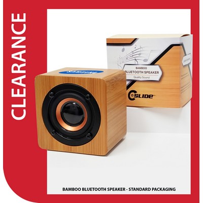 Bamboo Bluetooth Speaker with Standard Packaging