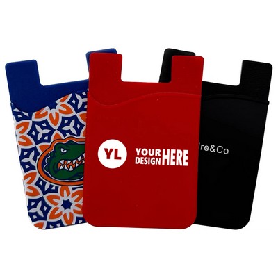 MOQ 100pcs Pieces Silicone Cell Phone Wallet
