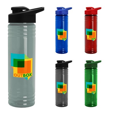 24 oz. Slim Fit UpCycle RPET Bottles with Drink-Thru Lid Digital
