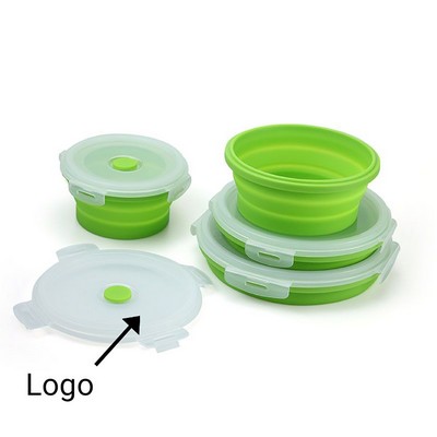 Collapsible Silicone Food Storage Bowls