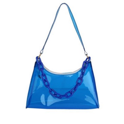 Transparent Women PVC Colored Clear Shoulder Bag