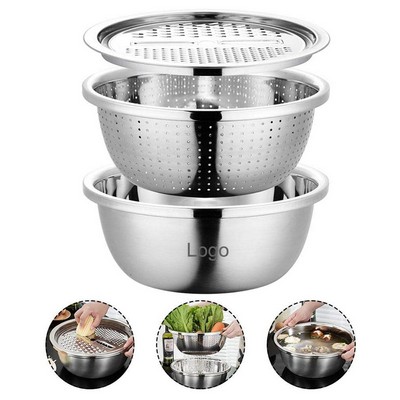 3" 1 Kitchen Multipurpose Salad Maker Bowl