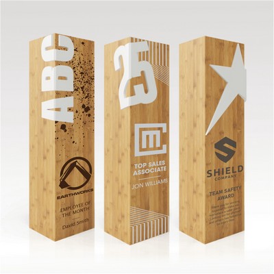 Square Bamboo Award 11" Star