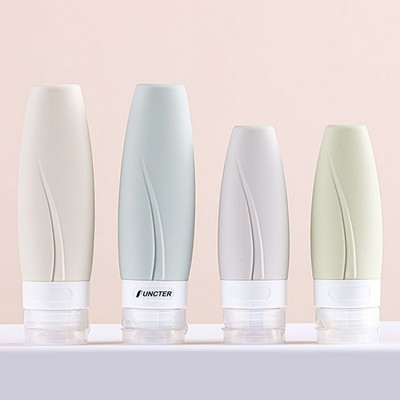 3 OZ Silicone Leak Proof Travel Bottles, Travel Size for Shampoo,Conditioner,Lotion,Toiletries