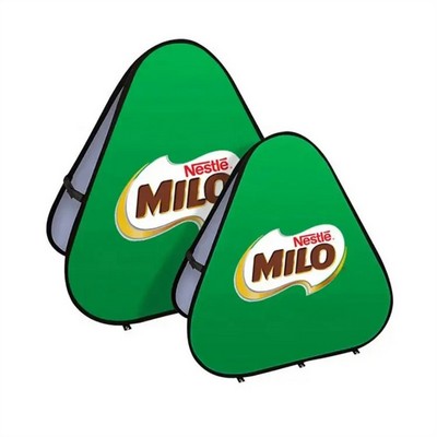 Pop Up banner Fully custom 2 sides 47" Triangle